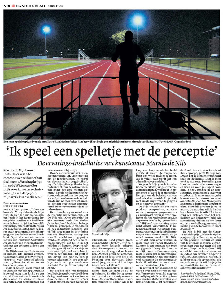 NRC Handelsblad interview